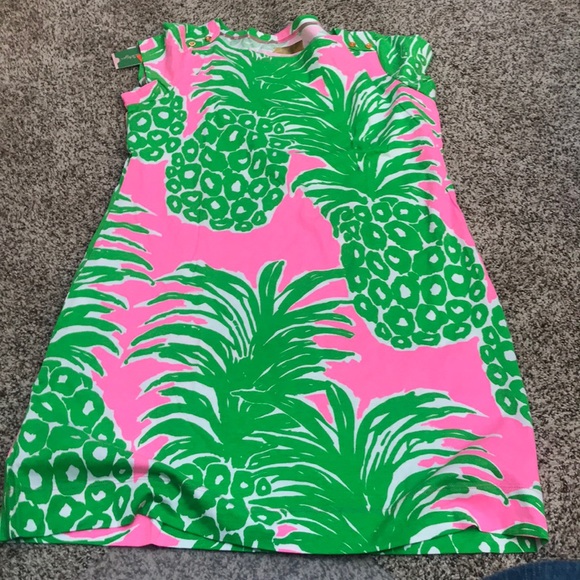 Lilly Pulitzer Loren dress pink pout flamingo - Picture 4 of 8